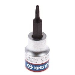 Насадка (бита) торцевая 3/8", Torx, T10, L = 50 мм, с отверстием KING TONY 302710 Tony - фото 678496
