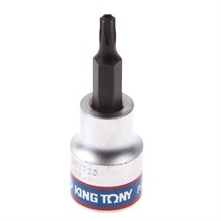 Насадка (бита) торцевая 3/8", Torx, T20, L = 50 мм, с отверстием KING TONY 302720 Tony - фото 678498
