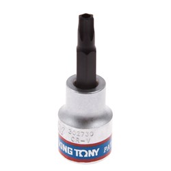 Насадка (бита) торцевая 3/8", Torx, T30, L = 50 мм, с отверстием KING TONY 302730 Tony - фото 678501