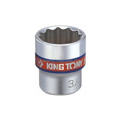 Головка торцевая стандартная двенадцатигранная 3/8", 15/32", дюймовая KING TONY 333015S TONY - фото 678670