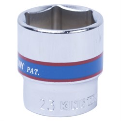 Головка торцевая стандартная шестигранная 3/8", 23 мм KING TONY 333523M TONY - фото 678710