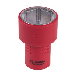 Головка торцевая диэлектрическая шестигранная 3/8", 22 мм KING TONY 3335VE22M TONY - фото 678733