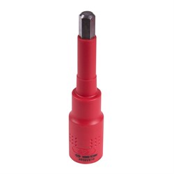 Насадка (бита) торцевая диэлектрическая 1/2", HEX, 10 мм, L = 120 мм KING TONY 4035VE10 TONY - фото 679596