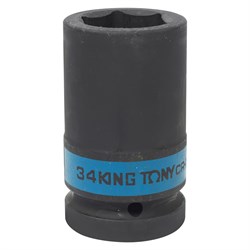 Головка торцевая ударная глубокая шестигранная 1", 34 мм KING TONY 843534M TONY - фото 681603