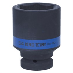 Головка торцевая ударная глубокая шестигранная 1", 54 мм KING TONY 843554M TONY - фото 681615