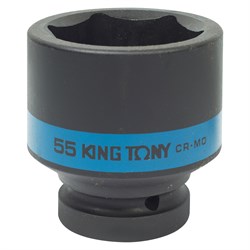 Головка торцевая ударная шестигранная 1", 55 мм KING TONY 853555M TONY - фото 681757