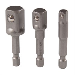 Набор адаптеров для торцевых головок, 1/4">1/4", 3/8", 1/2", 3 предмета KING TONY 9103PR TONY - фото 681911