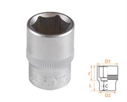 Головка торцевая стандартная шестигранная 3/8", 14 мм AFFIX AF00030014 AF00030014 - фото 682399