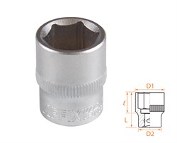 Головка торцевая стандартная шестигранная 3/8", 15 мм AFFIX AF00030015 AF00030015 - фото 682400