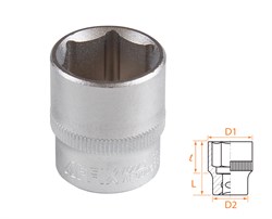 Головка торцевая стандартная шестигранная 3/8", 19 мм AFFIX AF00030019 AF00030019 - фото 682404