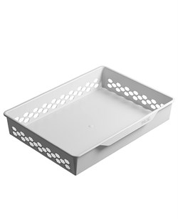 Корзина пластиковая ПРАКТИК GBP 60х10 белая S70199322101 - фото 709412