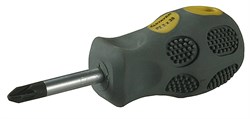 Крестовая отвертка Stayer Professional-Max Grip короткая, PZ2 38мм 25822-38-2 G - фото 86124