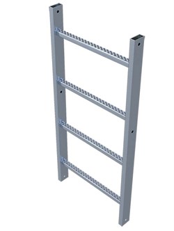 Стальная пожарная лестница Zarges Z600 секция 2,8м 44241 - фото 99898