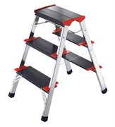 Двухсторонняя анодированная стремянка Hailo ChampionsLine L90 225 2x3 4423-001