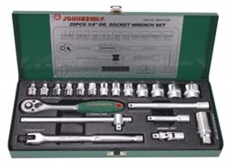 Набор торцевых головок Jonnesway 3/8"DR, 6-23 мм, 20 предметов S04H3120S