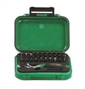Набор бит Jonnesway с трещоткой мини 1/4"DR, 32 предмета RD01032S