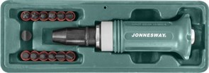 Ударная отвертка Jonnesway с битами SL/PH/HEX 14 предметов AG010138