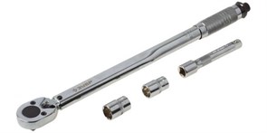 Динамометрический ключ Зубр Эксперт с набором головок 1/2", 42 - 210 Нм 64094-H4