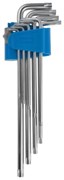 Набор длинных имбусовых ключей Зубр Эксперт TORX Т10-Т50, 9шт 27467-H9
