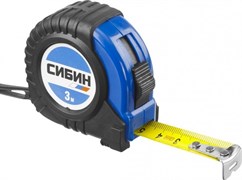 Рулетка Сибин 3м x 16мм 34019-03-16
