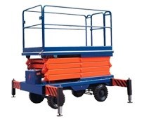 Автономный ножничный передвижной подъемник TOR SJY 500 кг 12 м