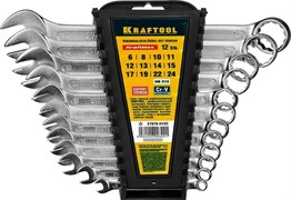 Набор комбинированных ключей Kraftool Expert 6-24 мм, 12шт 27079-H12C
