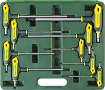 Набор имбусовых Т-образных ключей Kraftool Industrie Torx T10-T50, 9шт 27455-H9