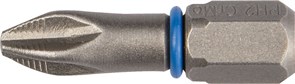 Торсионные крестовые биты Зубр Эксперт C1/4, PH2x25мм, 2шт 26011-2-25-2