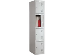 Антивандальный металлический шкаф для раздевалок NOBILIS NLH-04 S23099204012