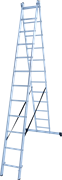 Алюминиевая двухсекционная лестница Новая Высота NV 122 2x12 1220212