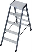 Двухсторонняя анодированная стремянка Krause SePro D 2х5 125828