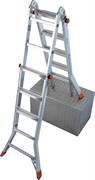 Шарнирная телескопическая стремянка Krause TeleMatic 4х5 129963 (122322)