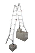 Шарнирная телескопическая стремянка Krause TeleVario 4х5 129987 (122179)