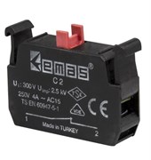 Блок-контакт EMAS "Стоп" (1НЗ) C2