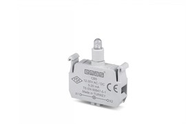 Блок-контакт подсветки EMAS с белым светодиодом 12-30V AC/DC CB5