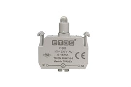 Блок-контакт подсветки EMAS с белым светодиодом 100-230V AC CBB