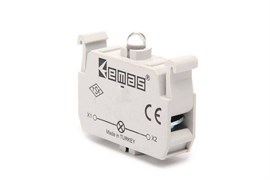 Блок-контакт подсветки EMAS с жёлтым светодиодом 220V DC CBR
