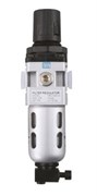 Воздушный фильтр-регулятор GROZ FRC 136134-S Miniature 1/4", 550 л/мин, 9мл, поликарбонат GR60301
