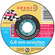 Отрезной круг по металлу AS 60 W Inox 125х0,8х22,23 DRONCO 6900843