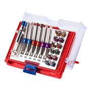 Набор вставок (бит) 1/4", PH, PZ, Hex, Torx, Slotted, 19 предметов МАСТАК 058-10019C 058-10019C