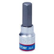 Насадка (бита) торцевая 1/4", Hex, 7 мм, L = 37 мм KING TONY 203507 TONY