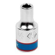 Головка торцевая стандартная двенадцатигранная 1/4", 4 мм KING TONY 233004M TONY