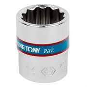 Головка торцевая стандартная двенадцатигранная 1/4", 14 мм KING TONY 233014M TONY