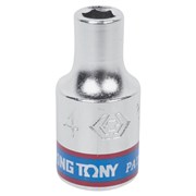 Головка торцевая стандартная шестигранная 1/4", 4 мм KING TONY 233504M TONY