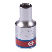 Головка торцевая стандартная шестигранная 1/4", 5/32", дюймовая KING TONY 233505S TONY