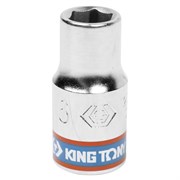 Головка торцевая стандартная шестигранная 1/4", 6 мм KING TONY 233506M TONY
