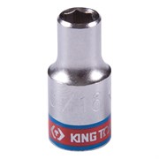 Головка торцевая стандартная шестигранная 1/4", 3/16", дюймовая KING TONY 233506S TONY