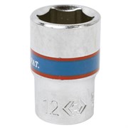 Головка торцевая стандартная шестигранная 1/4", 12 мм KING TONY 233512M TONY