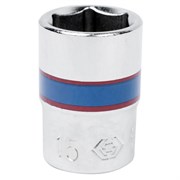 Головка торцевая стандартная шестигранная 1/4", 15 мм KING TONY 233515M TONY