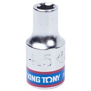 Головка торцевая стандартная шестигранная 1/4", 4,5 мм KING TONY 233545M TONY